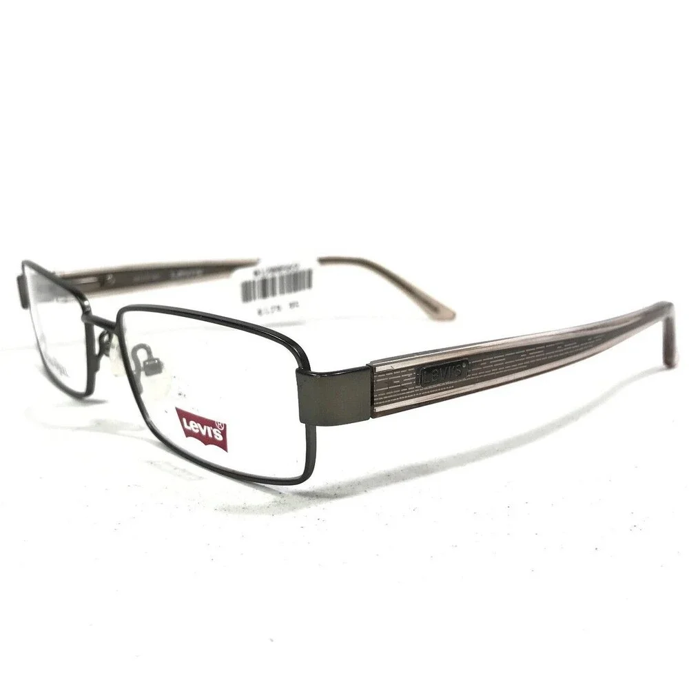 Levi's LS 544A-2 Eyeglasses Frames Brown Rectangular Full Rim 54-17-140